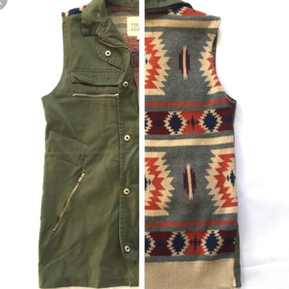 Thread & supply utility vest w knit back